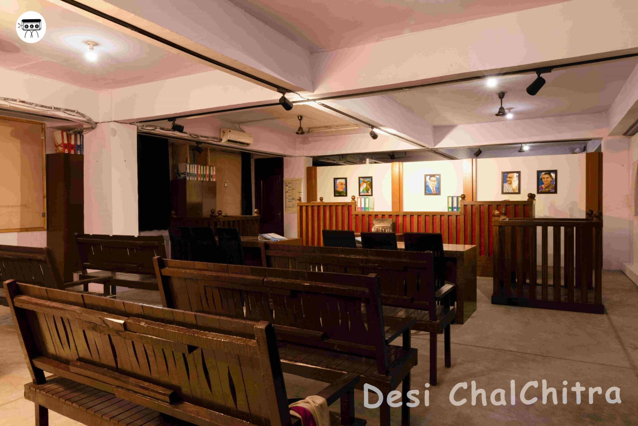 Courtroom Setup shooting set