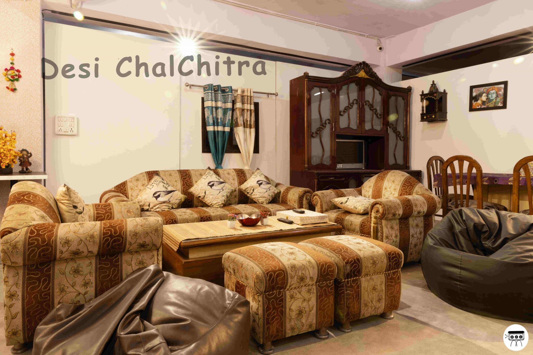 Home Setup shooting set at Desi ChalChitra Studio, Delhi