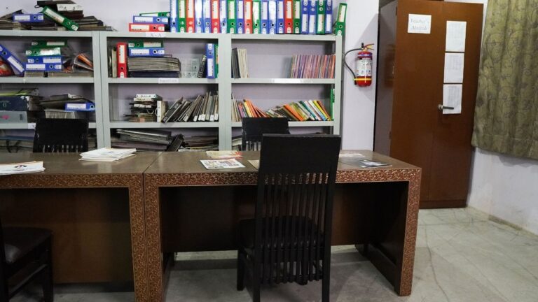 Staffroom Setup shooting set at Desi ChalChitra Studio, Delhi