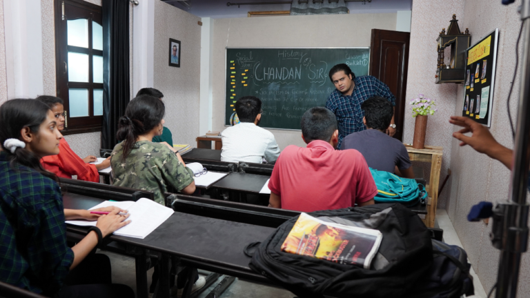 Tuition Center Setup shooting set at Desi ChalChitra Studio, Delhi