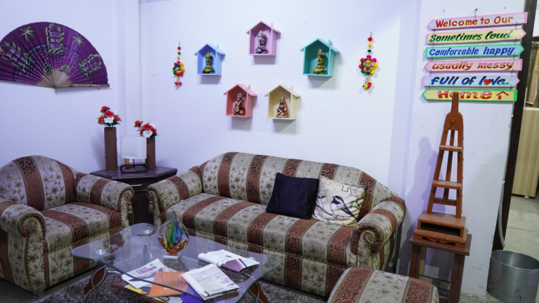 Tuition Center Setup shooting set at Desi ChalChitra Studio, Delhi