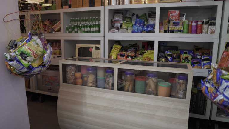 Shop Setup shooting set at Desi ChalChitra Studio, Delhi
