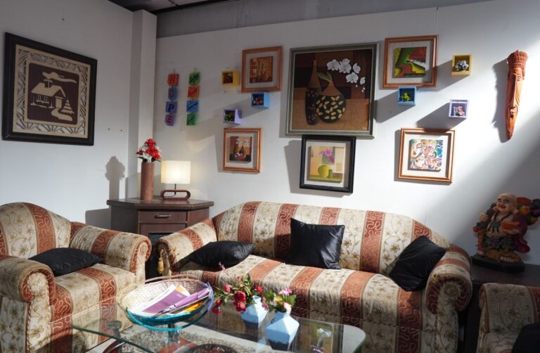 Family Living Room shooting set at Desi ChalChitra Studio, Delhi