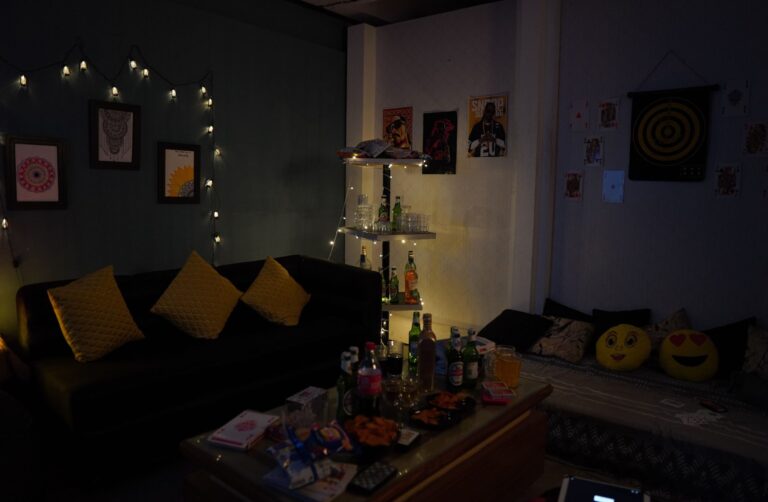Party Living Room shooting set at Desi ChalChitra Studio, Delhi