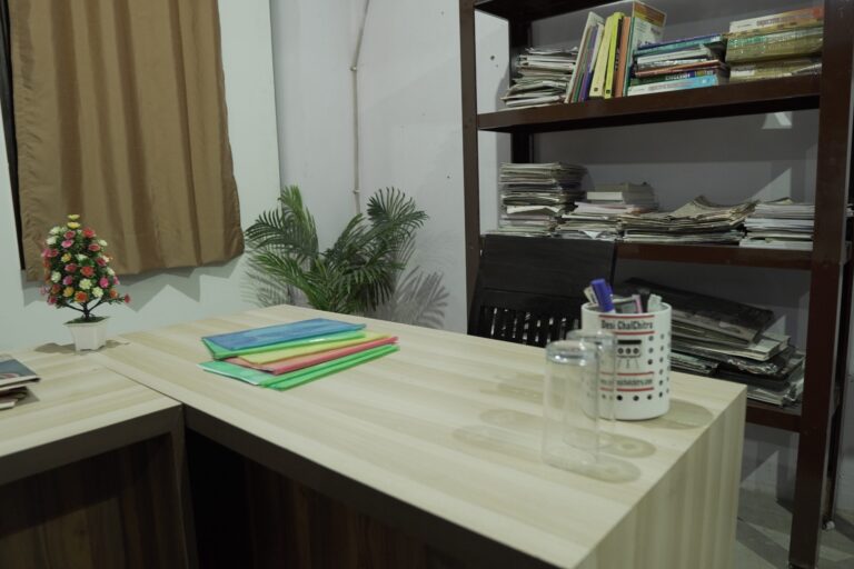 Staffroom Setup shooting set at Desi ChalChitra Studio, Delhi
