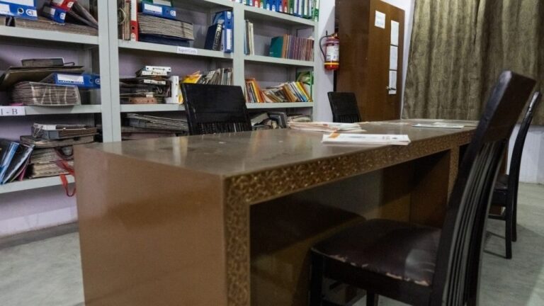 Staffroom Setup shooting set at Desi ChalChitra Studio, Delhi