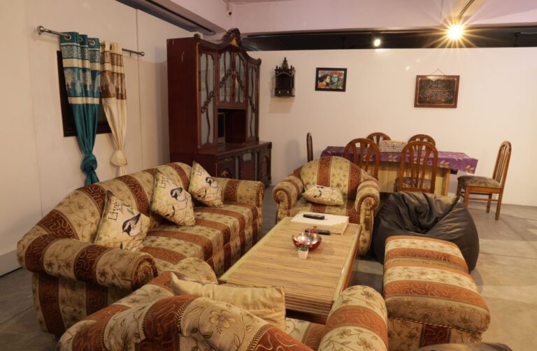 Joint Family Living Room shooting set at Desi ChalChitra Studio, Delhi