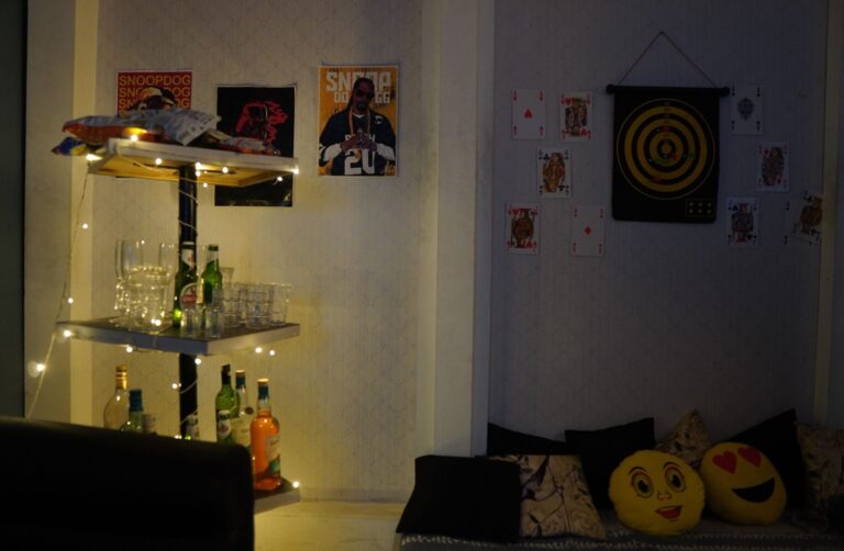 Party Living Room shooting set at Desi ChalChitra Studio, Delhi