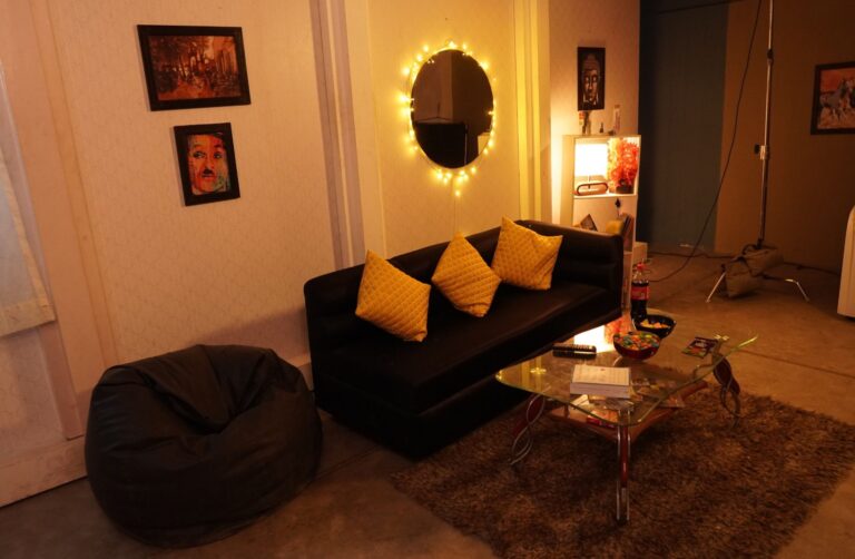 Date Night Living Room shooting set at Desi ChalChitra Studio, Delhi