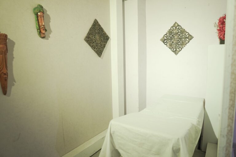 Massage Parlour Setup shooting set at Desi ChalChitra Studio, Delhi