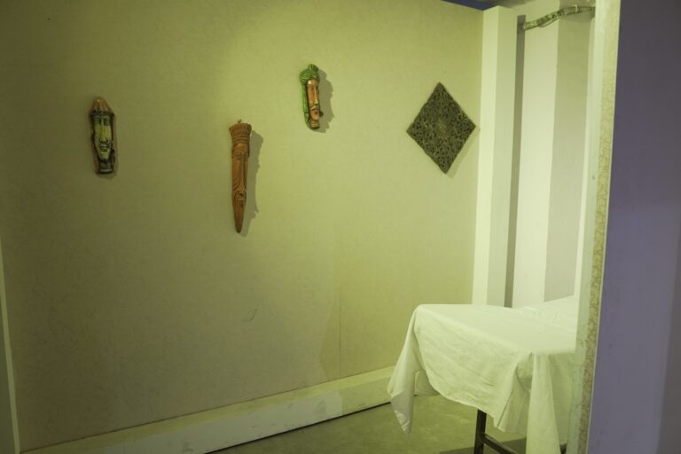 Massage Parlour Setup shooting set at Desi ChalChitra Studio, Delhi