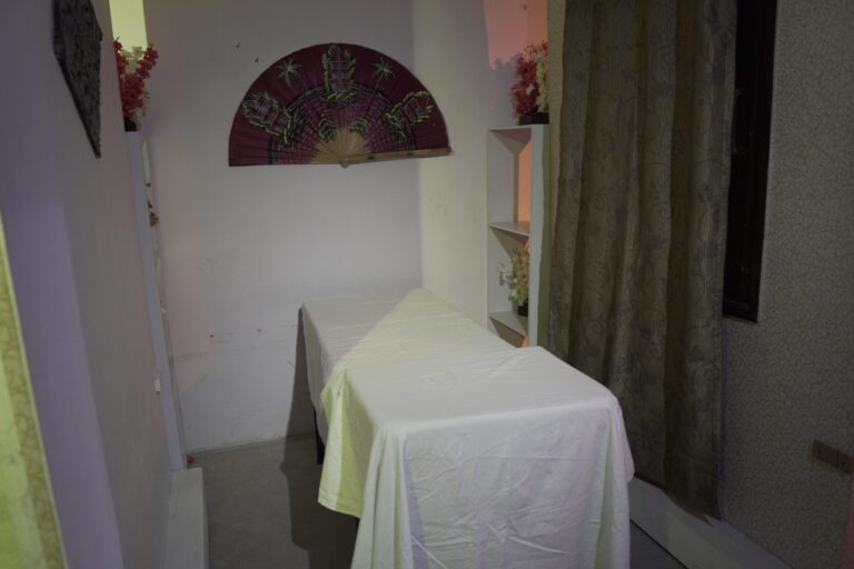 Massage Parlour Setup shooting set at Desi ChalChitra Studio, Delhi