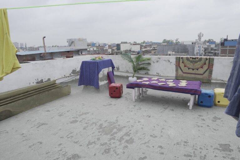 Home Terrace shooting set at Desi ChalChitra Studio, Delhi
