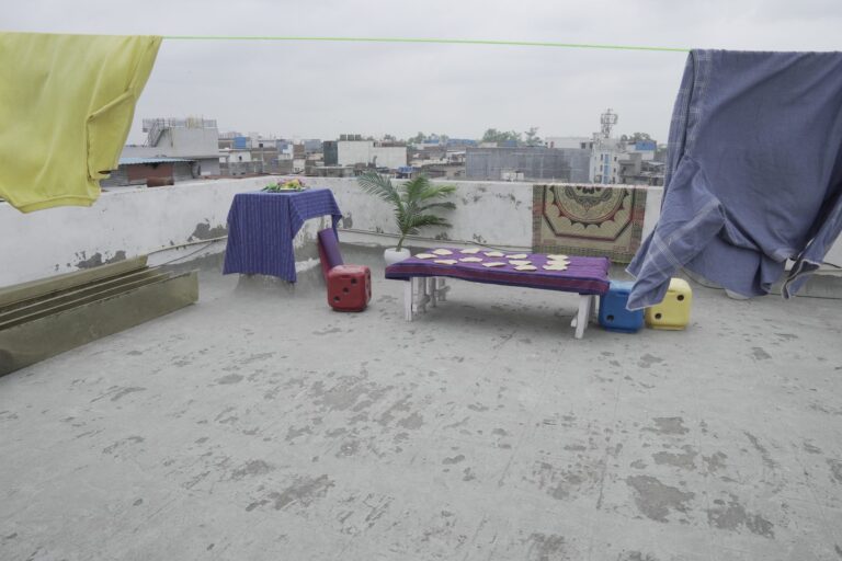 Home Terrace shooting set at Desi ChalChitra Studio, Delhi