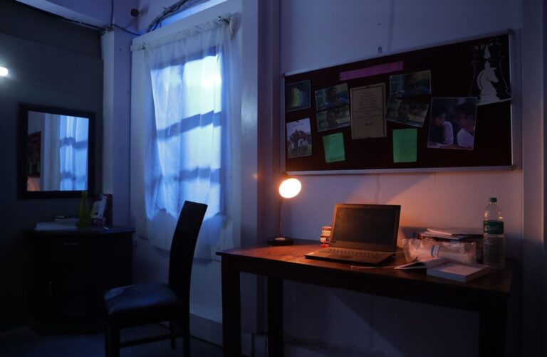 Hostel Room shooting set at Desi ChalChitra Studio, Delhi